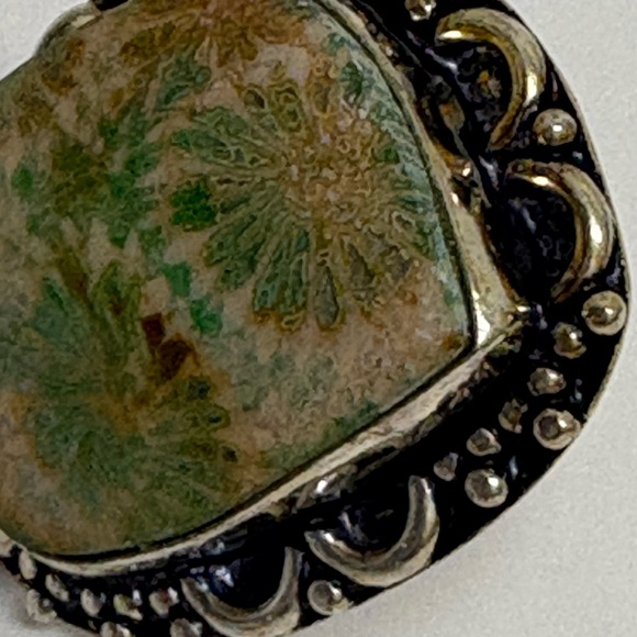 Artisan Silver Fossilized Jasper Woman’s Ring - Picture 8 of 10